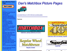 Tablet Screenshot of matchbox-dan.com